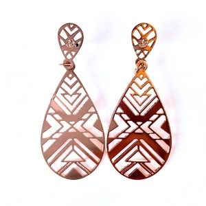 Vintage rose gold earrings
